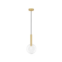Pendul NovaLuce AMELIA metal, sticla, auriu, transparent, G9 - NL-9028831