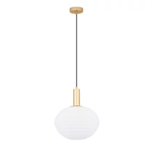 Pendul NovaLuce ALLEN metal, sticla, auriu, alb, E27 - NL-9028843
