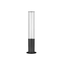 Lampadar exterior NovaLuce IMAN metal, acril, negru, transparent, LED, 18W, 2054lm, 3000K, IP65 - NL-9030106