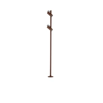 Lampadar exterior NovaLuce DARMA metal, maro, LED, 13W, 844lm, 3000K, IP65 - NL-9030118