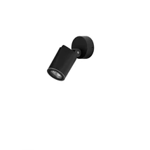 Aplica de perete exterioara NovaLuce SPY metal, sticla, negru, transparent, GU10, IP65 - NL-9030154