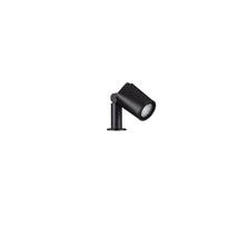 Lampa decor exterior NovaLuce SPY metal, sticla, negru, transparent, GU10, IP65 - NL-9030155