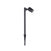Lampadar exterior NovaLuce SPY metal, sticla, negru, transparent, GU10, IP65 - NL-9030156