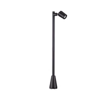 Lampadar exterior NovaLuce SPY metal, sticla, negru, transparent, GU10, IP65 - NL-9030157