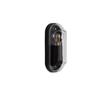 Aplica de perete exterioara NovaLuce AMEL metal, plastic, antracit, transparent, E27, IP65 - NL-9030164