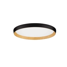 Aplica de tavan NovaLuce VOMOS metal, lemn, acril, negru, alb, LED Triac, 36W, 2700-3000K, 3157 Lm - NL-9030515