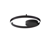 Aplica de tavan NovaLuce HEDRA metal, acril, negru, LED Triac, 40W, 3000K, 3369 Lm - NL-9030525