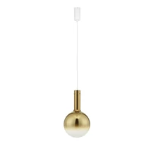 Pendul NovaLuce ENTERO metal, sticla, alb, auriu, LED, 3000K, 6W, 680lm - 9030541