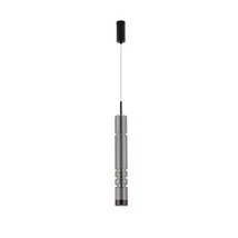 Pendul NovaLuce BENTO metal, sticla, negru, fumuriu, LED, 12W, 3000K, 1526 Lm - NL-9030551