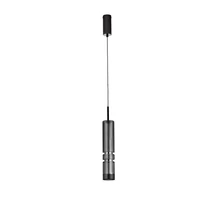 Pendul NovaLuce BENTO metal, sticla, negru, fumuriu, LED, 12W, 3000K, 1526 Lm - NL-9030553
