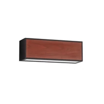 Aplica de perete solara exterioara NovaLuce BROWN metal, sticla, negru, maro, alb, LED, 3000K, 2W, 82lm, IP65 - 9030583