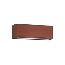Aplica de perete solara exterioara NovaLuce BROWN metal, sticla, maro, alb, LED, 3000K, 2W, 82lm, IP65 - 9030584