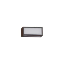Aplica de perete exterioara NovaLuce INGA metal, sticla, ruginiu, alb, LED, 3000K, 11W, 875lm, IP65 - 9030594