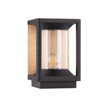Lampadar exterior NovaLuce PACIFIC metal, plastic, negru, transparent, E27, IP65 - 9030605
