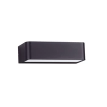 Aplica de perete exterioara NovaLuce IRID metal, plastic, negru, alb, LED, 3000K, 2W, 225lm, IP65 - 9030624