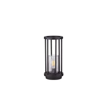 Lampadar exterior NovaLuce ELYSIUM metal, plastic, negru, attetsző, E27, IP65 - NL-9030628