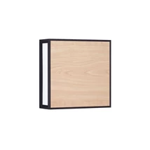 Aplica de perete exterioara NovaLuce ASTRAL metal, lemn, sticla, negru, maro, alb, LED, 3000K, 16W, 374lm, IP65 - 9030631