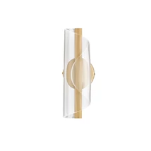 Aplica de perete NovaLuce VALENTIN metal, acril, auriu, transparent, LED, 3000K, 9W, 505lm - 9030635