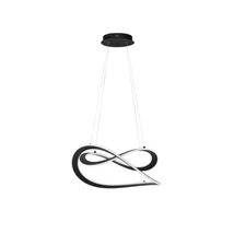 Pendul NovaLuce CELESTIA metal, acril, negru, alb, LED, 3000K, 87W, 3140lm - 9030644