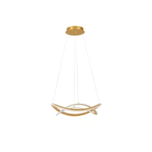 Pendul NovaLuce CELESTIA metal, acril, auriu, alb, LED, 3000K, 87W, 3140lm - 9030645