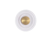 Aplica de perete NovaLuce ONRID metal, acril, auriu, transparent, LED, 3000K, 5W, 620lm - 9030654