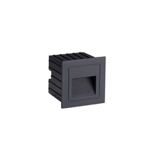 Lampa incastrabila de exterior NovaLuce POLKA metal, negru, LED, 3W, 3000K, 31 Lm, IP65 - NL-9030757
