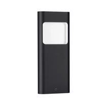 Lampadar exterior NovaLuce TALL metal, sticla, negru, opac, LED, 4W, 3000K, 131 Lm, IP54 - NL-9030804