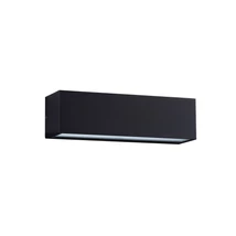 Aplica de perete de exterior NovaLuce FLORA metal, sticla, negru, LED, 10W, 3000K, 686 Lm, IP54 - NL-9030807