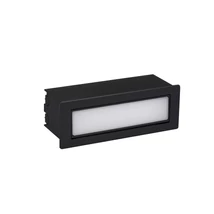 Lampa incastrabila de exterior NovaLuce ECHO metal, plastic, negru, LED, 6W, 3000K, 370Lm, IP54 - NL-9030809