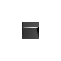 Aplica de perete de exterior NovaLuce TOBY metal, plastic, negru, LED, 3W, 3000K, 91Lm, IP54 - NL-9030811