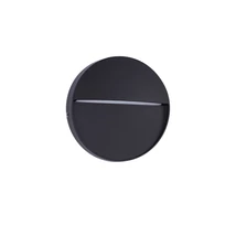 Aplica de perete de exterior NovaLuce TOBY metal, plastic, negru, LED, 3W, 3000K, 99Lm, IP54 - NL-9030813
