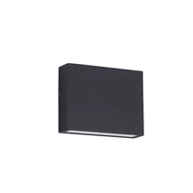 Aplica de perete de exterior NovaLuce TICK metal, sticla, negru, LED, 4W, 3000K, 218 Lm, IP54 - NL-9030815