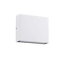 Aplica de perete de exterior NovaLuce TICK metal, sticla, alb, LED, 7W, 3000K, 416 Lm, IP54 - NL-9030818