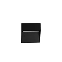 Aplica de perete de exterior NovaLuce RAY metal, plastic, negru, LED, 3W, 3000K, 159Lm, IP65 - NL-9030840