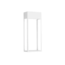 Aplica de perete de exterior NovaLuce MOBY metal, sticla, alb, transparent, LED, 20W, 3000K, 1545 Lm, IP65 - NL-9030901