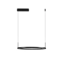 Pendul NovaLuce LUNETTE metal, negru, LED, 34W, 1453lm, 3000K - NL-9030925