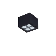 Aplica de exterior NovaLuce SIMPLY metal, sticla, negru, transparent, LED, 8W, 3000K, 448 Lm, IP54 - NL-9030947