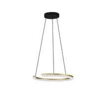 Pendul NovaLuce GREAMY metal, acril, auriu, transparent, LED, 21W, 3000K, 1365 Lm - NL-9030952