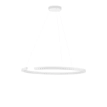 Pendul NovaLuce GREAMY metal, acril, alb, transparent, LED, 43W, 3000K, 2795 Lm - NL-9030957