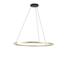 Pendul NovaLuce GREAMY metal, acril, auriu, transparent, LED, 43W, 3000K, 2795 Lm - NL-9030958