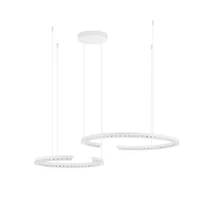 Pendul NovaLuce GREAMY metal, acril, alb, transparent, LED, 49W, 3000K, 3668 Lm - NL-9030961