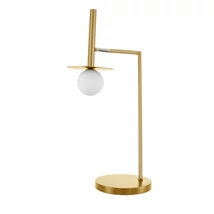 Veioza NovaLuce PIELO metal, sticla, auriu, alb, G9 - NL-9043313