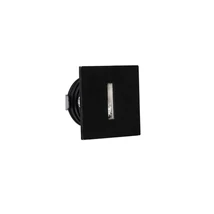 Lampa exterioara incastrabila NovaLuce Passaggio metal, negru, LED, 3000K, 1W, 60lm, IP54 - NL-9045418