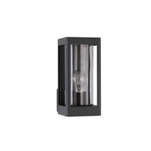 Aplica de perete exterioara NovaLuce Figo metal, sticla, gri, transparent, E27, IP65 - NL-9060192