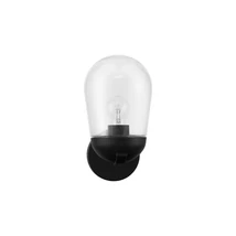 Aplica de perete exterioara NovaLuce Omika metal, sticla, gri, transparent, E27, IP54 - NL-9060194
