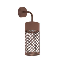 Aplica de perete exterioara NovaLuce MOTLEY metal, maro, LED, 9W, 395lm, 3000K, IP65 - NL-9060321