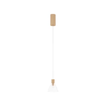 Pendul NovaLuce DOC metal, sticla, auriu, transparent, LED, 3000K, 5W, 250lm - 9060900