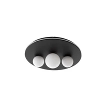 Plafoniera NovaLuce VELNA metal, sticla, negru, alb, LED, 3000K, 52W, 2080lm - NL-9061431