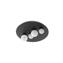 Plafoniera NovaLuce VELNA metal, sticla, negru, alb, LED, 3000K, 63W, 2720lm - NL-9061432