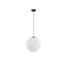 Pendul NovaLuce WABI metal, hartie, negru, alb, E27 - NL-9070621